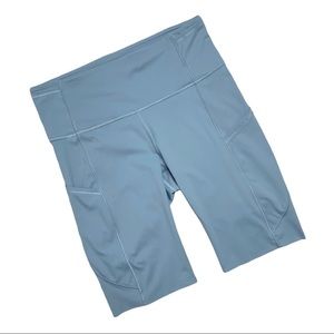 Lululemon Fast And Free Blue Cast Short 10” Size 8